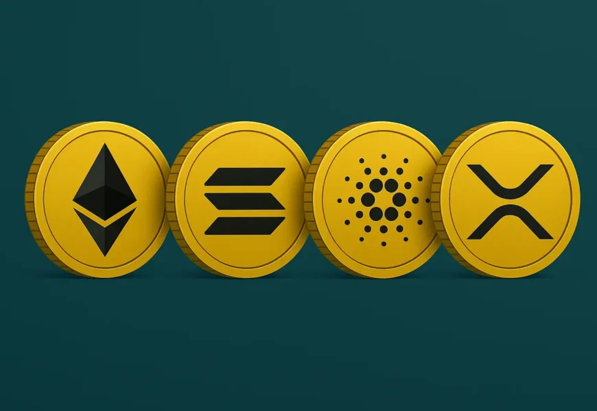 биткойн, eth, xrp, sol, ada ценови анализ и слухове за крипторезерв на сащ
