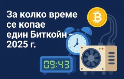 за колко време се копае един биткойн – 2025 г.