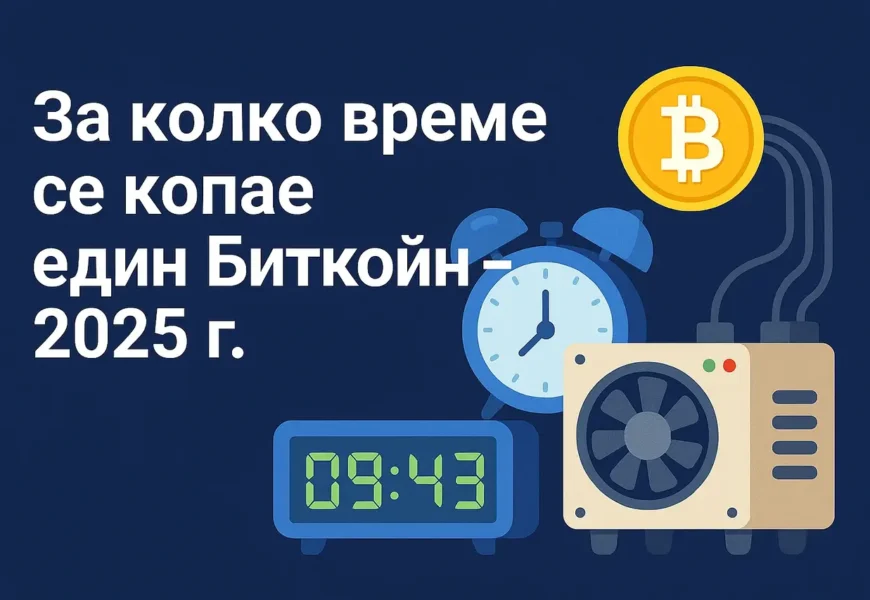 за колко време се копае един биткойн - 2025 г.