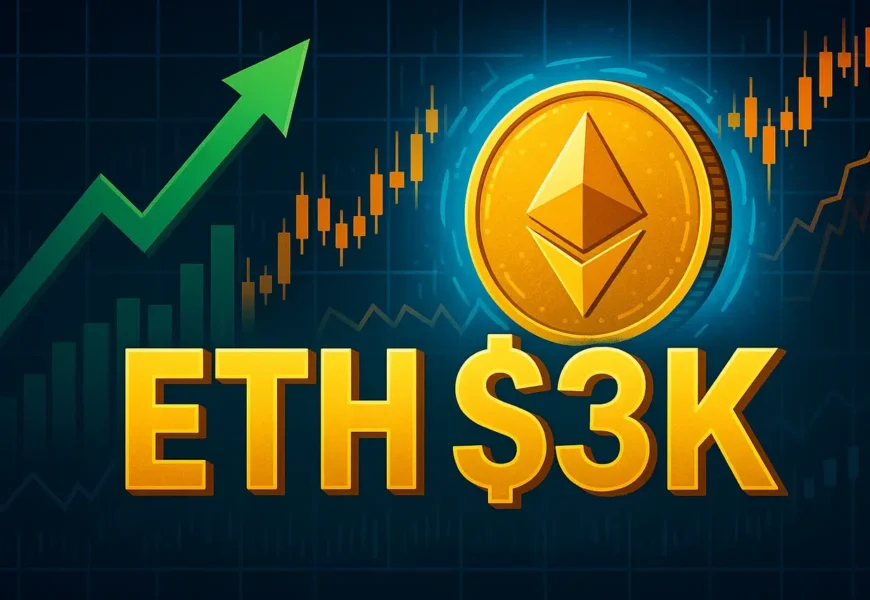 етериум се цели в $3000 след стратегията на sharplink за създаване на eth трезор