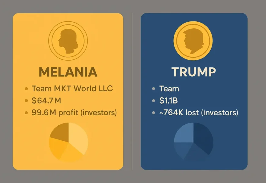 разследване: група трейдъри е спечелила близо $100 милиона, купувайки melania минути преди старта