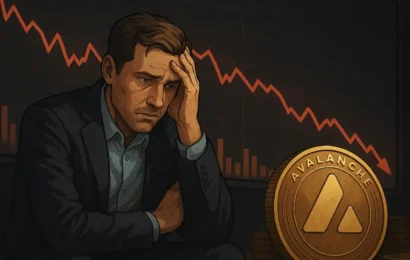 avalanche пробива февруарското дъно — $20.07 в опасност след забавяне на etf, което активира мечките