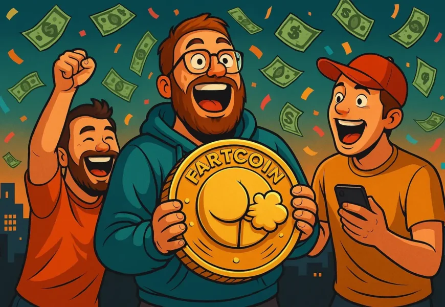 coinbase разпалва интереса към fartcoin – цената скача рязко