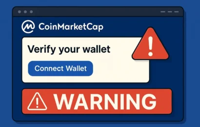 сигнал за пробив в coinmarketcap: фалшиви съобщения приканват потребителите да свържат портфейлите си