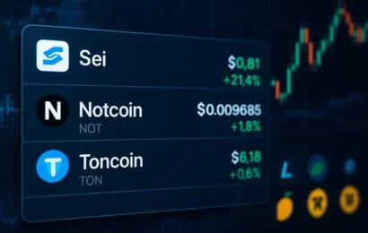 топ криптовалути за последните 24 часа според coingecko: not, ton и sei водят класацията
