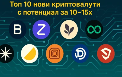 топ 10 нови криптовалути с потенциал за 10–15х