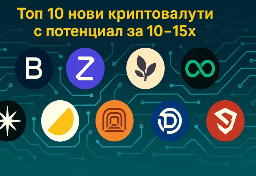 топ 10 нови криптовалути с потенциал за 10–15х