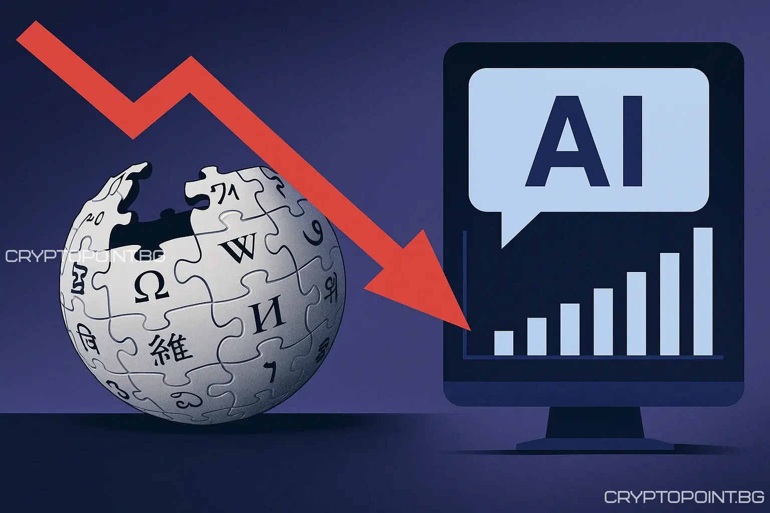 Трафикът Към Wikipedia Спада: Ии Системи Изяждат Енциклопедията На Свободното Знание трафикът към wikipedia спада: ии системи изяждат енциклопедията на свободното знание