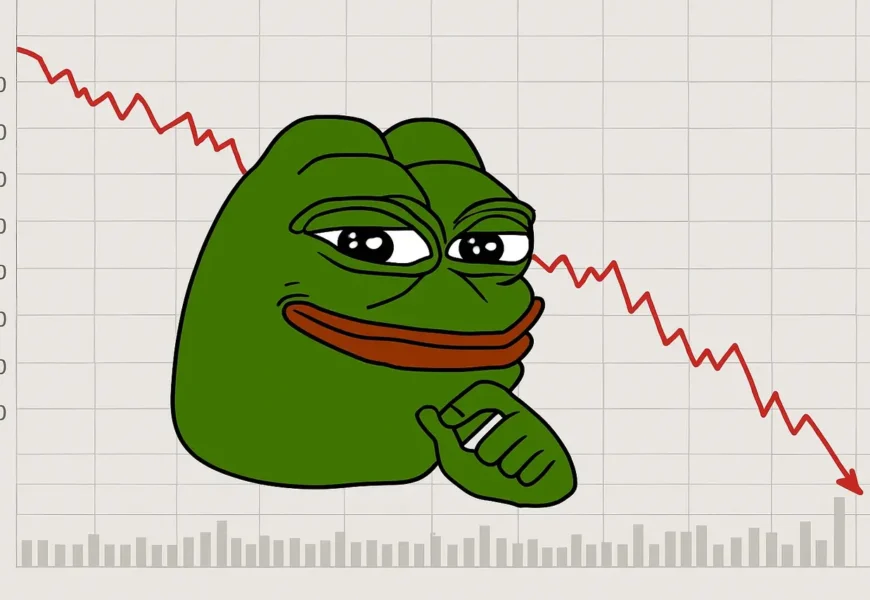 pepe under pressure: whales sell off, price crashes