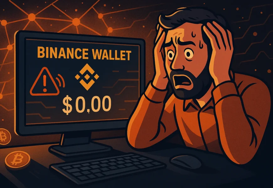 panic among users: binance wallet shows zero balances due to network congestion