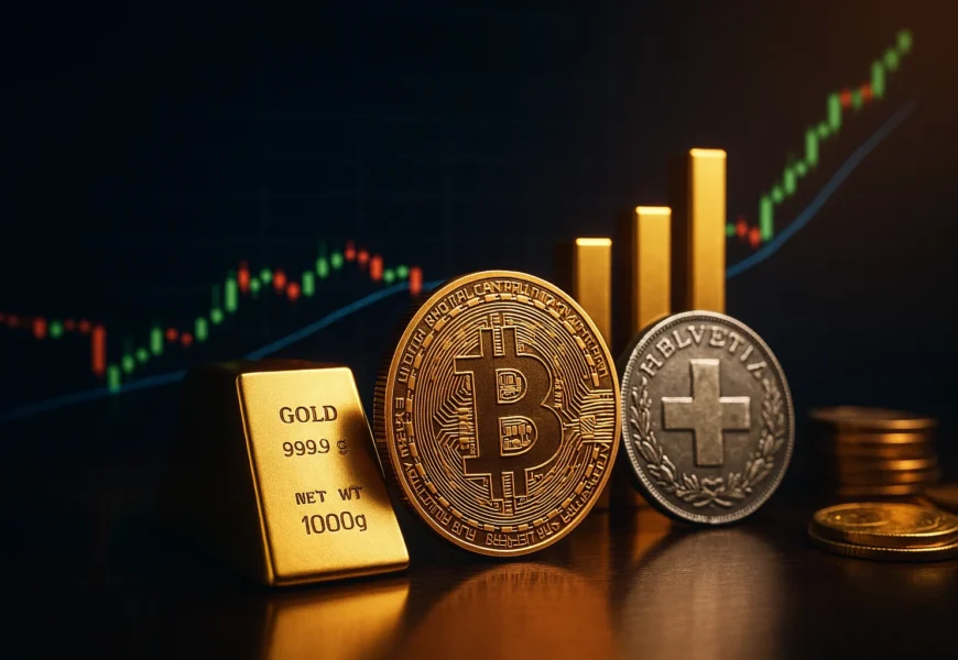 flight to safety: bitcoin, gold, and the swiss franc shine in market turmoil