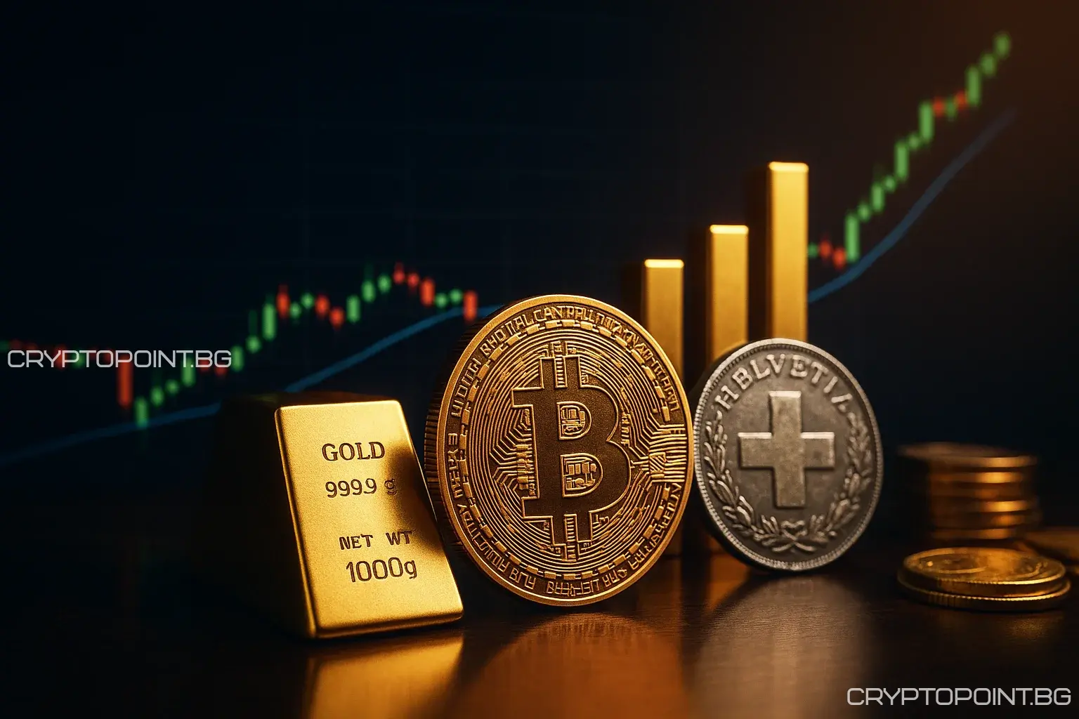 flight to safety: bitcoin, gold, and the swiss franc shine in market turmoil