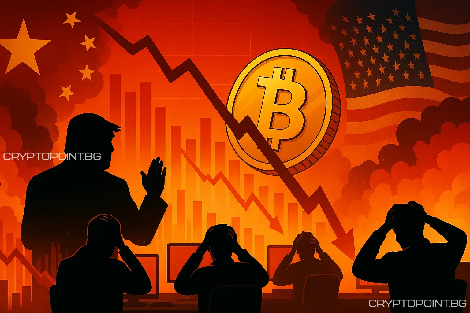 trump’s tariff announcement sends crypto market into freefall amid escalating tensions with china